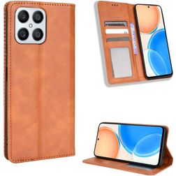 Mobigear Sensation Housse HONOR X8 Etui Porte-Monnaie - Marron