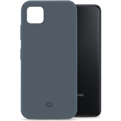 Mobilize Rubber Gelly Coque Samsung Galaxy A22 5G Coque arrière en TPU Souple - Matt Blue