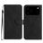 Mobigear Stitch Housse iPhone 17 Pro Etui Porte-Monnaie - Noir
