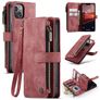 Caseme C30 Housse iPhone 14 Etui Porte-Monnaie - Rouge