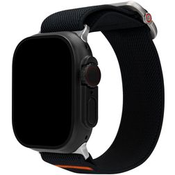 Mobilize Elastic Bracelet Nylon Apple Watch Bracelet élastique - 49/46/45/44 mm - Noir