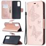 Mobigear Butterfly Housse Samsung Galaxy S20 FE Etui Porte-Monnaie - Rose doré
