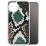 Mobilize Magnet Gelly Coque iPhone 12 Mini Coque arrière en TPU Souple Anti-Chocs - Green Snake