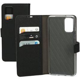 Mobiparts Saffiano Wallet Housse Samsung Galaxy S20 Plus Etui Porte-Monnaie - Noir