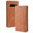 Mobigear Sensation Housse Samsung Galaxy S10 Etui Porte-Monnaie - Cognac