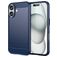 Mobigear Brushed Slim Coque iPhone 16 Plus Coque arrière en TPU Souple - Bleu