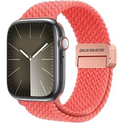 Dux Ducis Mixture Pro Bracelet Nylon pour Apple Watch Fermeture magnétique - 49/46/45/44 mm - Rouge