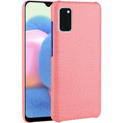 Mobigear Croco Coque Samsung Galaxy A41 Coque arrière Rigide - Rose