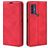 Mobigear Retro Slim Housse TCL 305 Etui Porte-Monnaie - Rouge