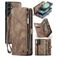 Caseme 008 Housse Samsung Galaxy S23 FE Etui avec Coque Détachable Porte-Monnaie - Marron