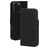 Mobiparts iPhone 16 Pro Max MagSafe Coque Cuir véritable Étui 2en1 avec coque amovible Portefeuille - Noir