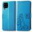 Mobigear Clover Samsung Galaxy A22 5G Étui Portefeuille - Bleu