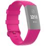 Mobigear Cross Bracelet Silicone Fitbit Charge 4 Fermeture boucle ardillon - Magenta