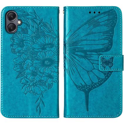 Mobigear Butterfly Samsung Galaxy A05 Étui Portefeuille - Bleu