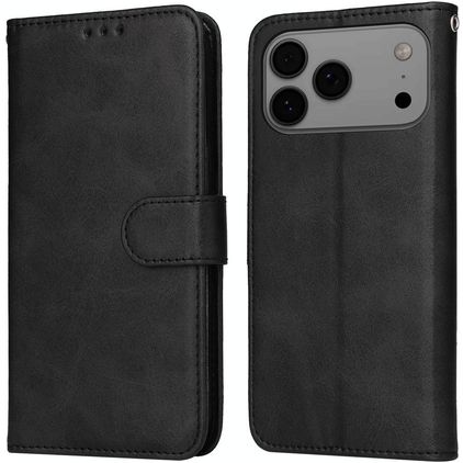 Mobigear Wallet Housse iPhone 17 Pro Max Etui Porte-Monnaie - Noir