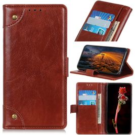 Mobigear Ranch Housse Motorola Moto E22 Etui Porte-Monnaie - Marron