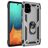 Mobigear Armor Ring Samsung Galaxy A71 Plastique rigide Coque arrière Antichoc avec bague de maintien - Argent