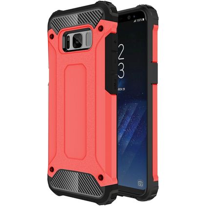 Mobigear Outdoor Samsung Galaxy S8 Plastique rigide Coque arrière Antichoc - Rouge