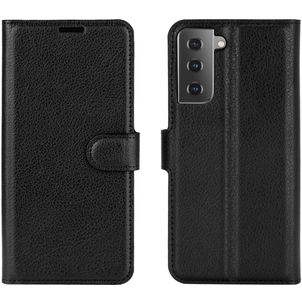 Mobigear Classic Housse Samsung Galaxy S21 Etui Porte-Monnaie - Noir