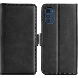 Mobigear Slim Magnet Motorola Moto E32 Étui Portefeuille - Noir