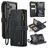 CaseMe C30 Housse iPhone 17 Pro Max Etui Porte-Monnaie - Noir