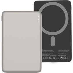 Valenta Ultra Slim Batterie externe Simple USB-C 5000 mAh 15W - Compatible MagSafe - Titane
