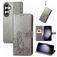 Mobigear Clover Samsung Galaxy S23 FE Étui Portefeuille - Gris