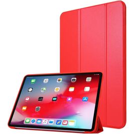 Mobigear Tri-Fold Gel Coque iPad Pro 11 Pouces (2021) Etui en TPU,Similicuir - Rouge