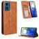 Mobigear Sensation Housse Motorola Moto E14 Etui Porte-Monnaie - Marron
