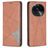 Mobigear Rhombus Slim Housse OPPO Find X6 Etui - Marron