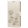 Mobigear Roses Samsung Galaxy A10 Étui Portefeuille - Or