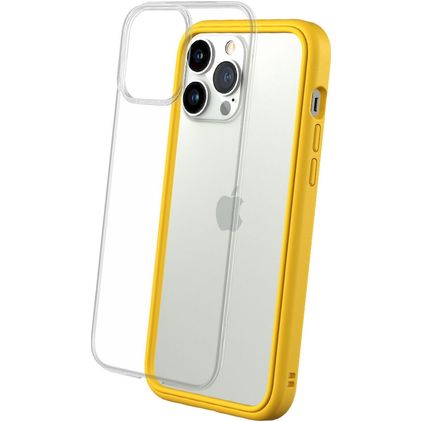 Rhinoshield MOD NX Coque iPhone 13 Pro Max Coque arrière Rigide Anti-Chocs - Transparent / Jaune