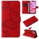 Mobigear Butterfly Housse iPhone 16 Etui Porte-Monnaie - Rouge