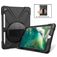 Mobigear SureGrip XGuard Coque iPad 5 (2017) Coque arrière en Plastique rigide,Silicone + Porte-crayon + Bandoulière + Support Amovible - Noir