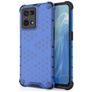 Mobigear Honeycomb Coque OPPO Reno 7 4G Coque arrière Rigide Anti-Chocs - Bleu