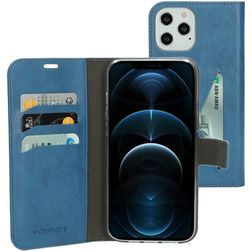 Mobiparts Classic Wallet Housse iPhone 12 Pro Max Etui Porte-Monnaie - Steel Blue