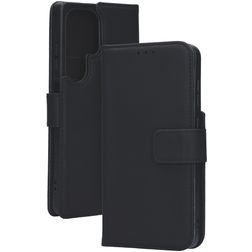 Mobiparts Samsung Galaxy S25 Ultra Cuir véritable Étui Portefeuille - Noir