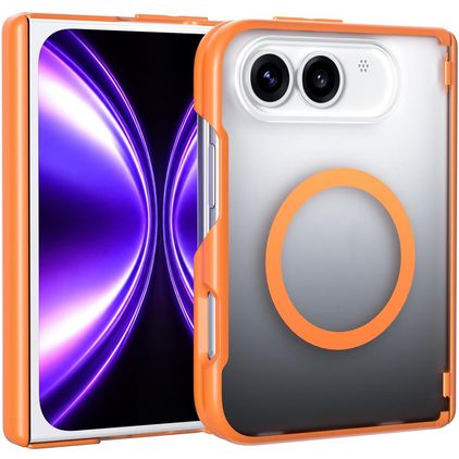 Mobigear Crystal iPhone Duo MagSafe Plastique rigide Coque arrière - Orange