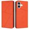Mobigear Frosted Flip Housse iPhone 17 Etui Porte-Monnaie - Orange