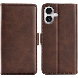 Mobigear Slim Magnet Housse iPhone 17 Etui Porte-Monnaie - Marron