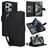 Mobigear Wallet Housse iPhone 15 Pro Etui Porte-Monnaie - Noir
