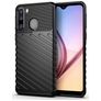 Mobigear Groove Coque Samsung Galaxy A21 Coque arrière en TPU Souple - Noir