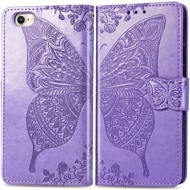 Mobigear Butterfly Housse iPhone 7 Etui Porte-Monnaie - Violet