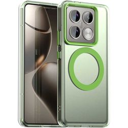 Mobigear Shockproof Coque Xiaomi 14T Pro MagSafe Coque arrière Rigide - Vert