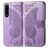 Mobigear Butterfly Housse Sony Xperia 5 IV Etui Porte-Monnaie - Violet