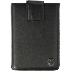 Valenta Card Case Pocket - Porte Cartes en en Cuir véritable - 8 Cartes - Noir