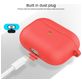 Mobigear Classic Coque Apple AirPods 3 Coque en Silicone Souple - Rouge