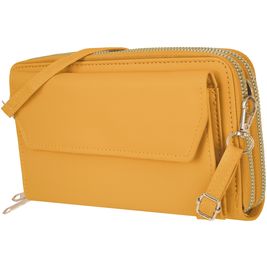 Antonio Fonzo Crossbody Clutch Sac Téléphone - Large - Jaune