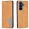 Mobigear Rhombus Slim Housse Samsung Galaxy A37 Etui - Cognac