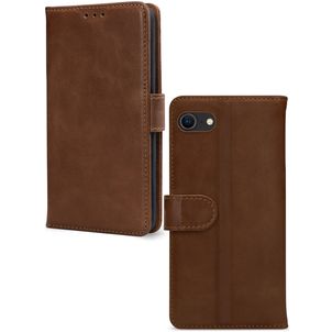 Mobilize Wallet Housse iPhone 8 Etui en Cuir Véritable Porte-Monnaie - Marron